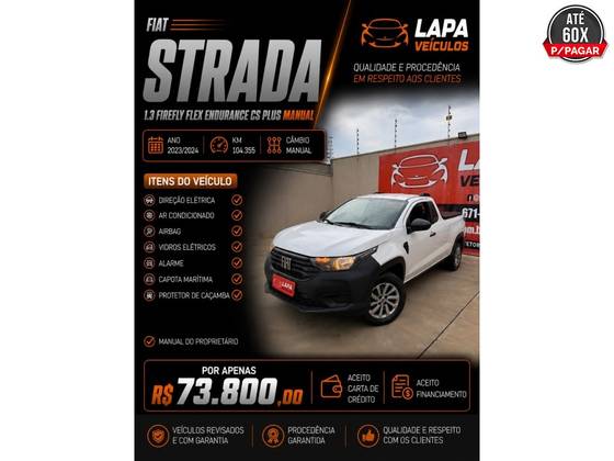 FIAT STRADA 1.3 FIREFLY FLEX ENDURANCE CS MANUAL FIAT STRADA 1.3 FIREFLY FLEX ENDURANCE CS MANUAL